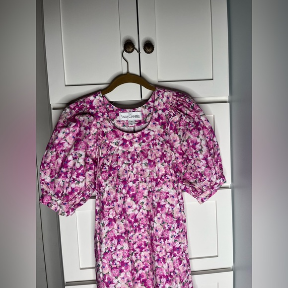 NWT Sara Campbell Pink Floral Dress with Belt | Size XS - Picture 5 of 5
